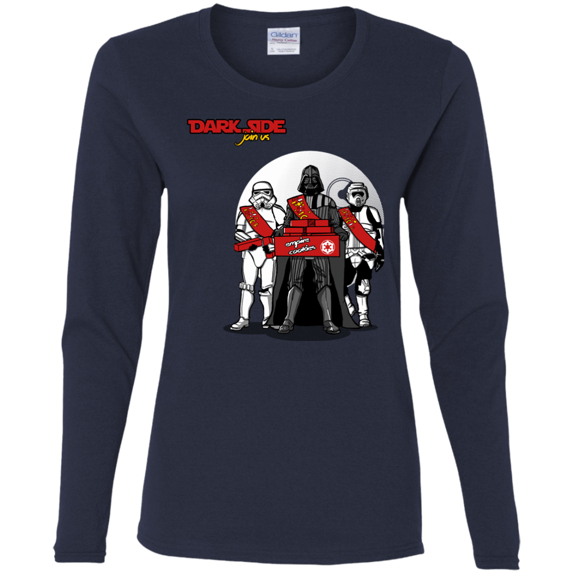 T-Shirts Navy / S Join The Dark Side Women's Long Sleeve T-Shirt