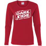T-Shirts Red / S Join The Dark Side Women's Long Sleeve T-Shirt