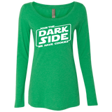 T-Shirts Envy / S Join The Dark Side Women's Triblend Long Sleeve Shirt
