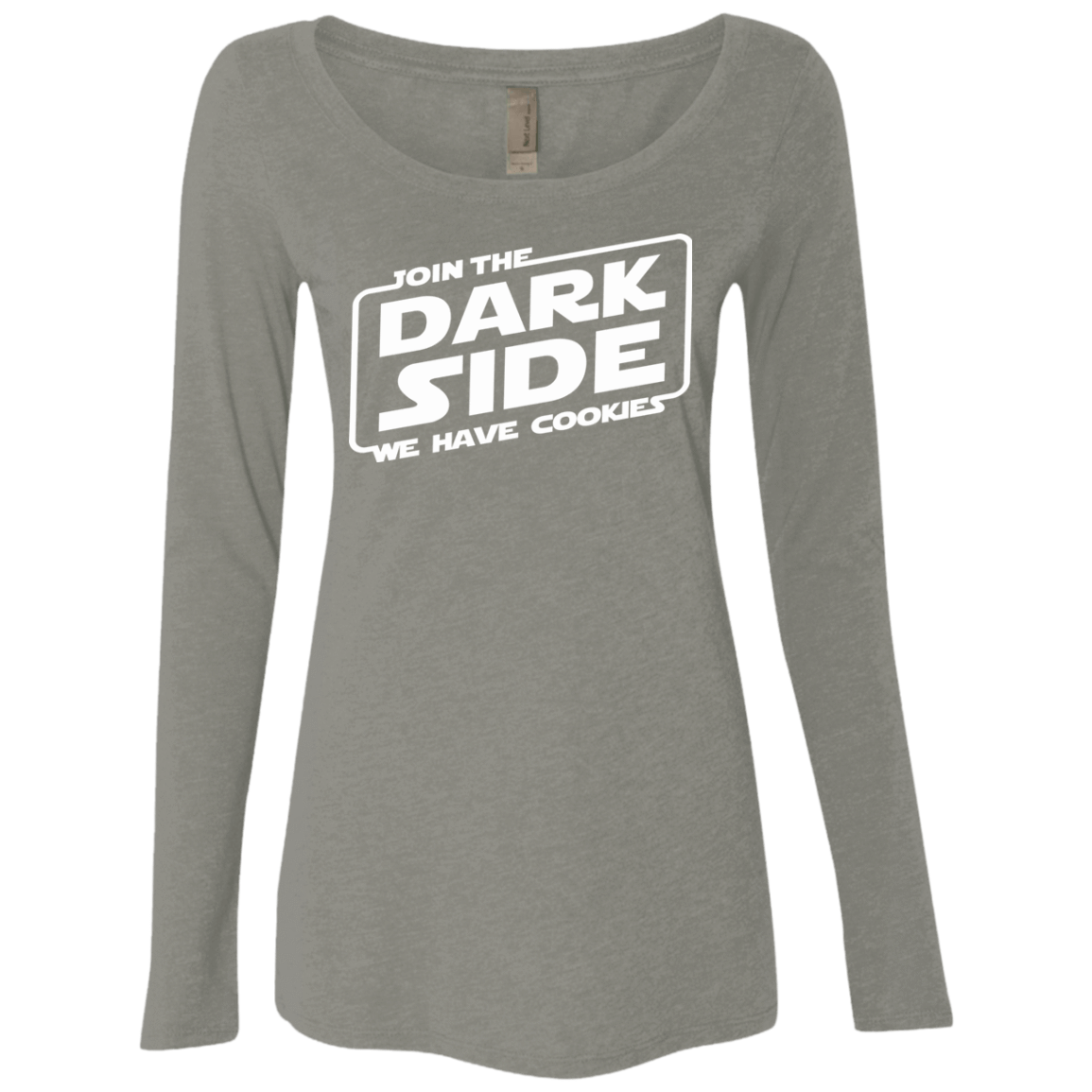 T-Shirts Venetian Grey / S Join The Dark Side Women's Triblend Long Sleeve Shirt