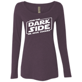 T-Shirts Vintage Purple / S Join The Dark Side Women's Triblend Long Sleeve Shirt