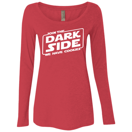 T-Shirts Vintage Red / S Join The Dark Side Women's Triblend Long Sleeve Shirt