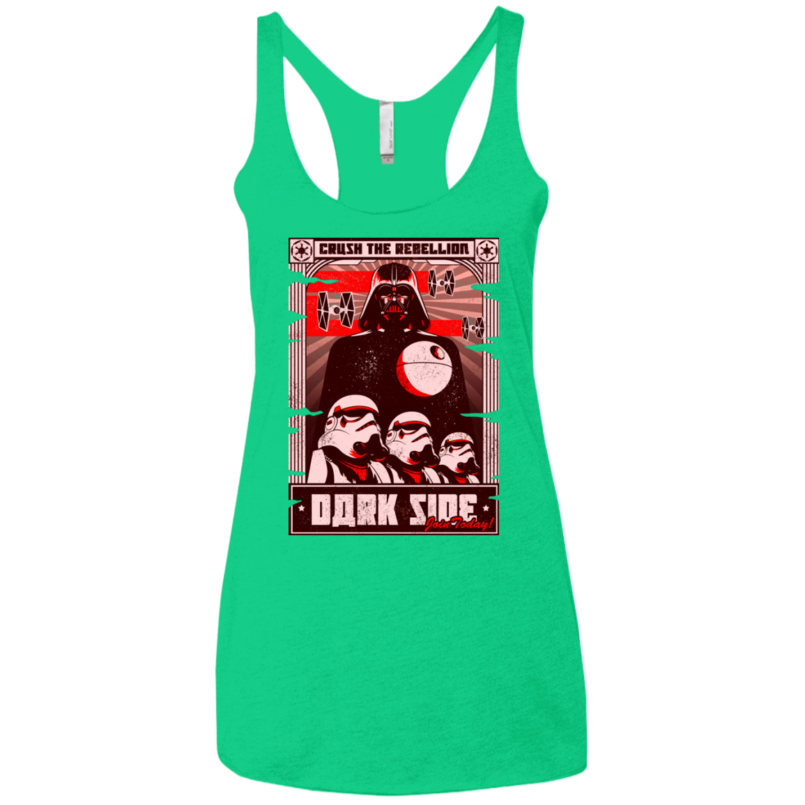 T-Shirts Envy / X-Small Join the Dark SIde Women's Triblend Racerback Tank