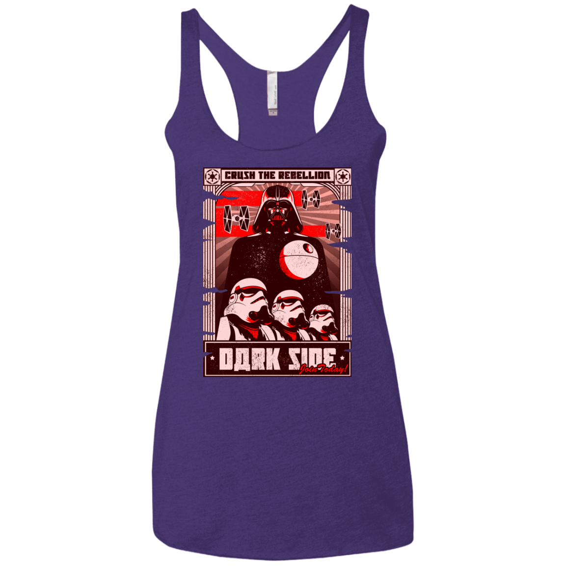 T-Shirts Purple / X-Small Join the Dark SIde Women's Triblend Racerback Tank