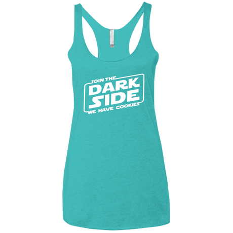 T-Shirts Tahiti Blue / X-Small Join The Dark Side Women's Triblend Racerback Tank