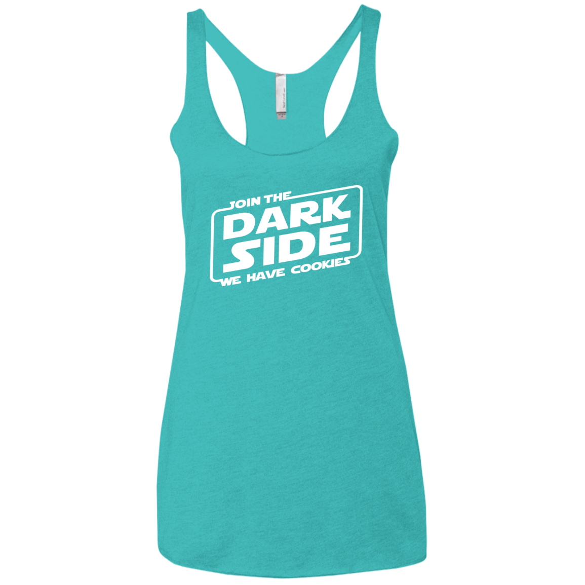 T-Shirts Tahiti Blue / X-Small Join The Dark Side Women's Triblend Racerback Tank