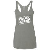 T-Shirts Venetian Grey / X-Small Join The Dark Side Women's Triblend Racerback Tank