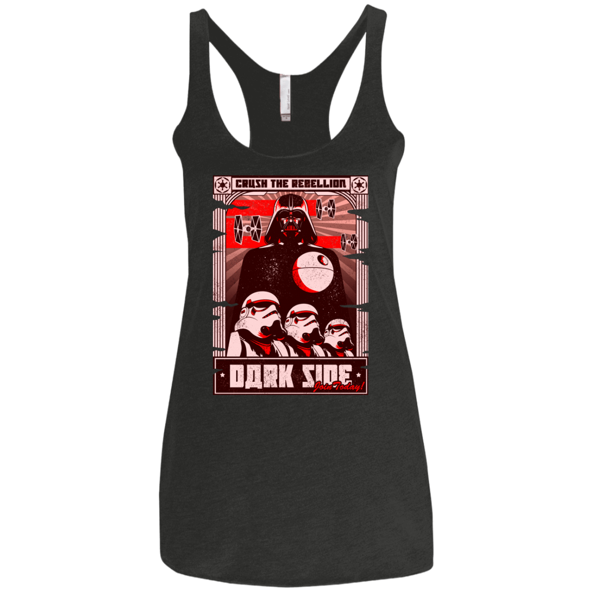 T-Shirts Vintage Black / X-Small Join the Dark SIde Women's Triblend Racerback Tank