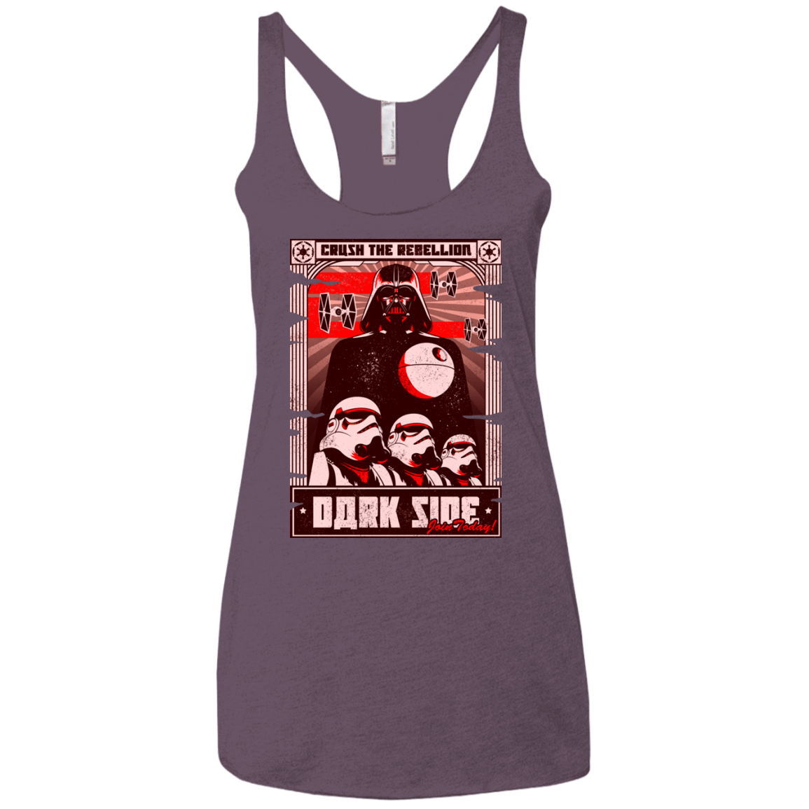 T-Shirts Vintage Purple / X-Small Join the Dark SIde Women's Triblend Racerback Tank