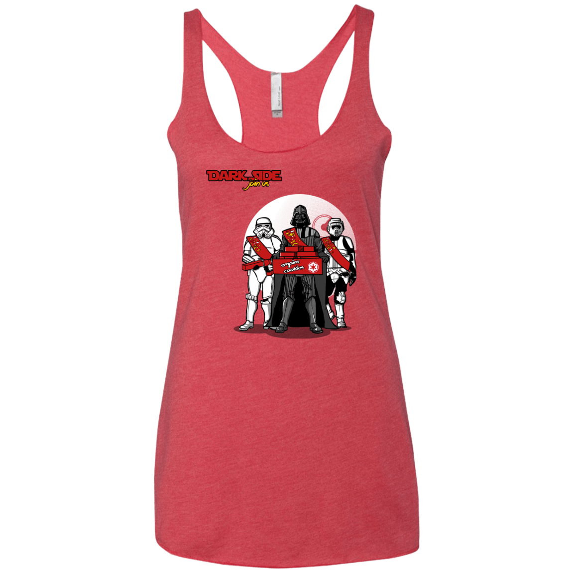T-Shirts Vintage Red / X-Small Join The Dark Side Women's Triblend Racerback Tank