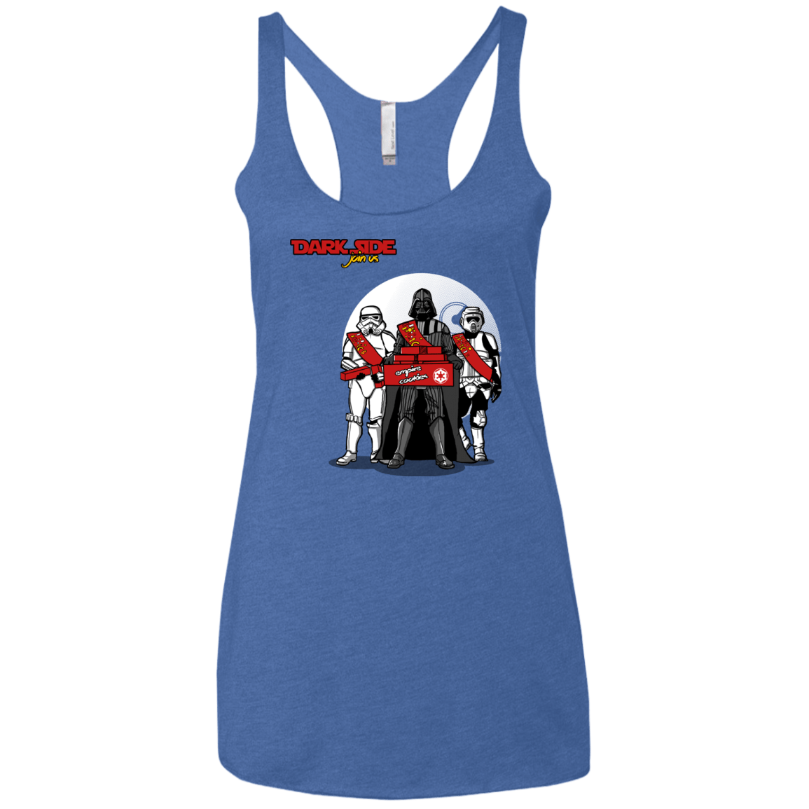 T-Shirts Vintage Royal / X-Small Join The Dark Side Women's Triblend Racerback Tank