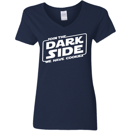 T-Shirts Navy / S Join The Dark Side Women's V-Neck T-Shirt
