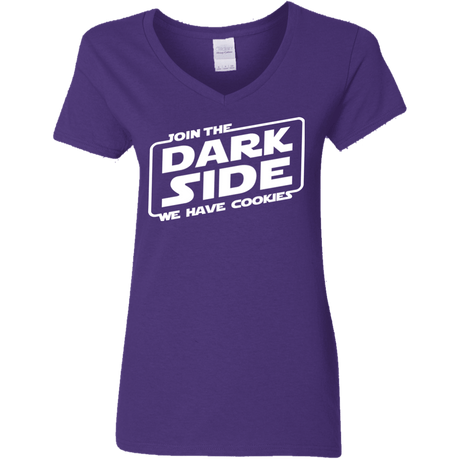 T-Shirts Purple / S Join The Dark Side Women's V-Neck T-Shirt