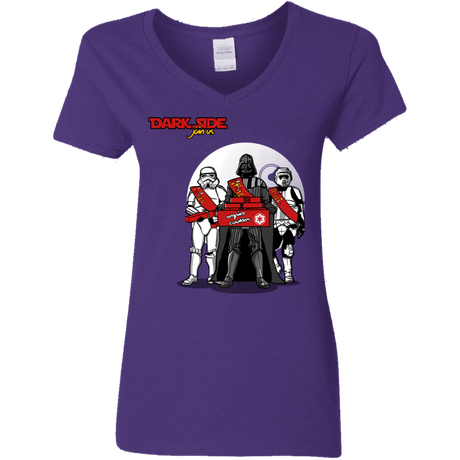 T-Shirts Purple / S Join The Dark Side Women's V-Neck T-Shirt