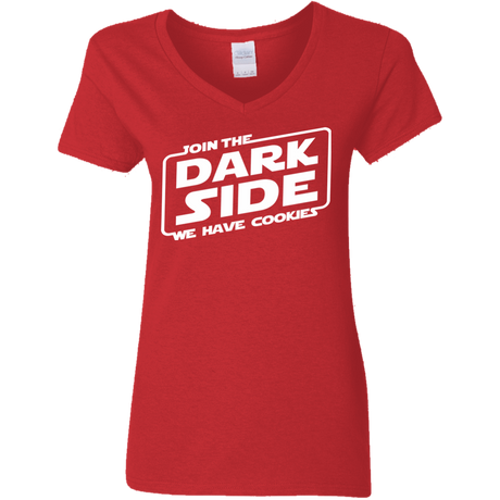 T-Shirts Red / S Join The Dark Side Women's V-Neck T-Shirt