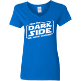 T-Shirts Royal / S Join The Dark Side Women's V-Neck T-Shirt