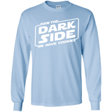 T-Shirts Light Blue / YS Join The Dark Side Youth Long Sleeve T-Shirt