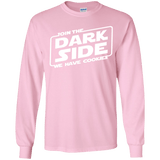 T-Shirts Light Pink / YS Join The Dark Side Youth Long Sleeve T-Shirt