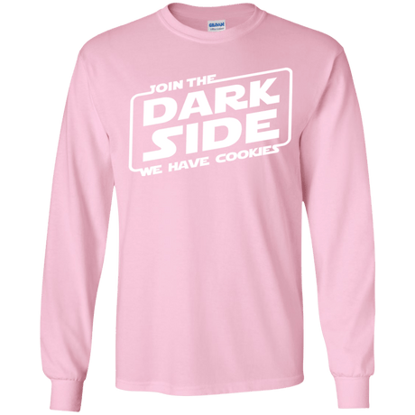 T-Shirts Light Pink / YS Join The Dark Side Youth Long Sleeve T-Shirt