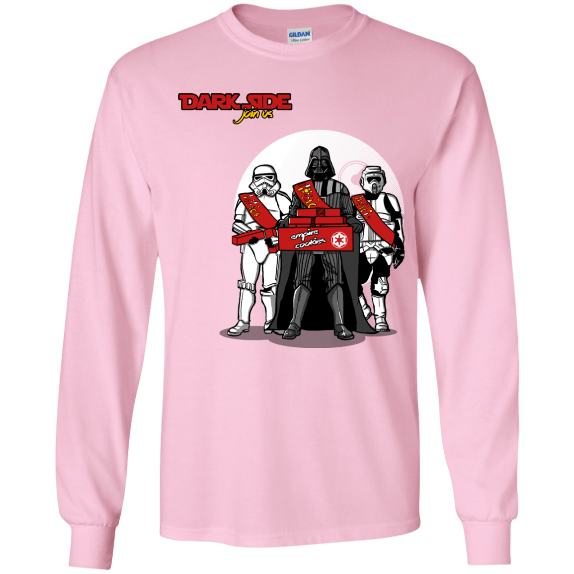 T-Shirts Light Pink / YS Join The Dark Side Youth Long Sleeve T-Shirt
