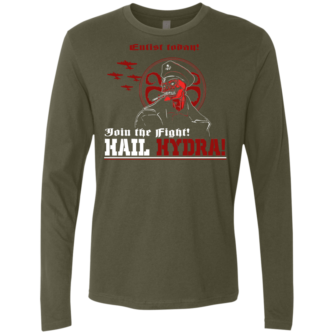 T-Shirts Military Green / S Join The Fight Men's Premium Long Sleeve