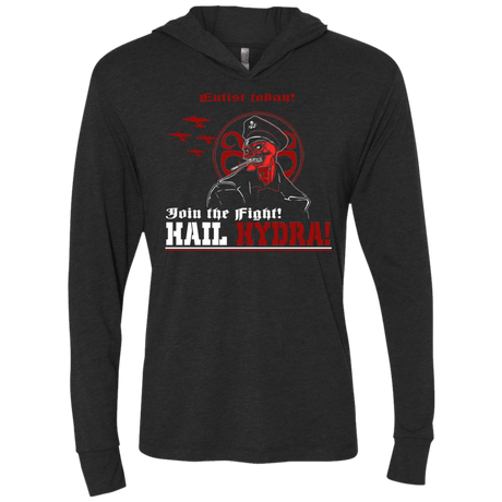 T-Shirts Vintage Black / X-Small Join The Fight Triblend Long Sleeve Hoodie Tee