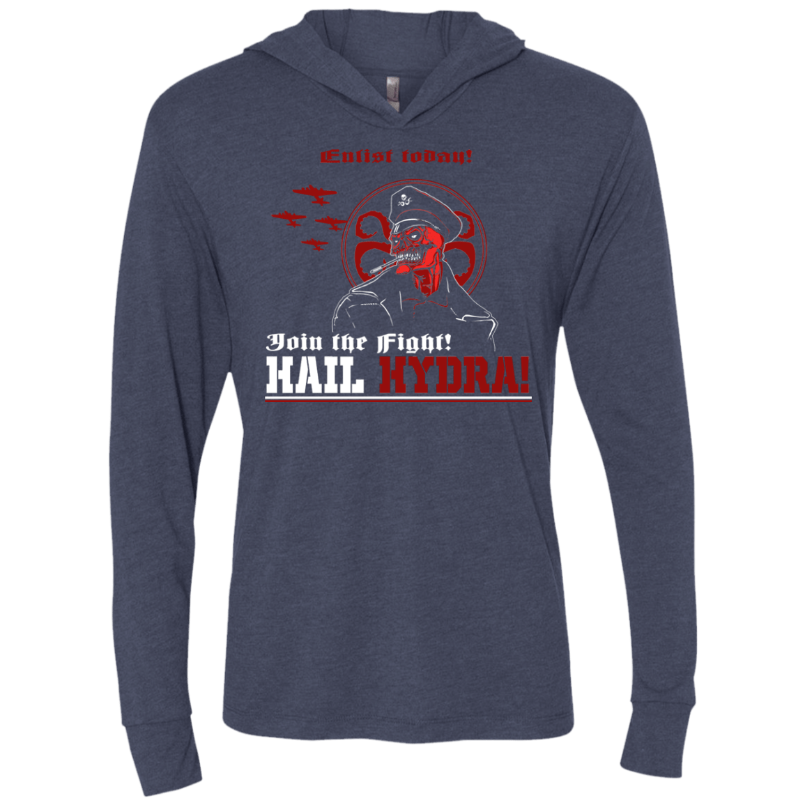 T-Shirts Vintage Navy / X-Small Join The Fight Triblend Long Sleeve Hoodie Tee