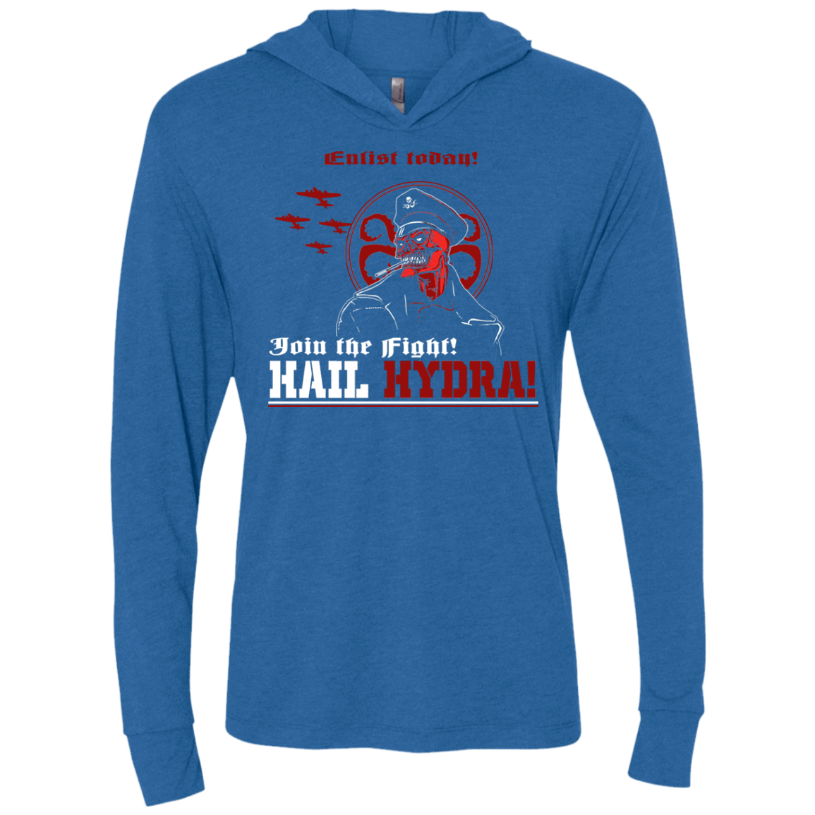 T-Shirts Vintage Royal / X-Small Join The Fight Triblend Long Sleeve Hoodie Tee