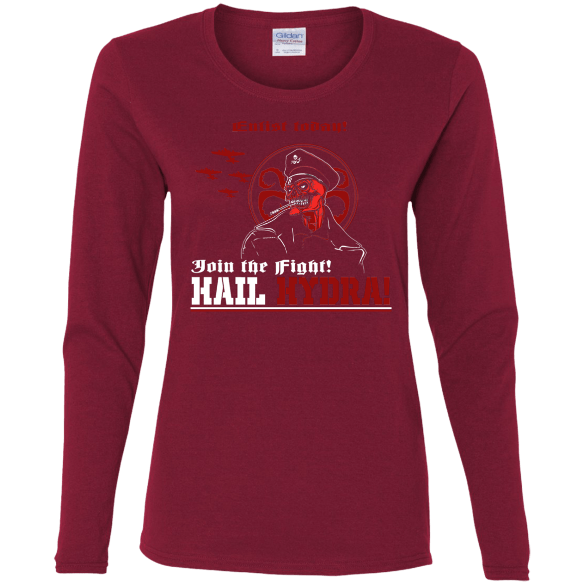 T-Shirts Cardinal / S Join The Fight Women's Long Sleeve T-Shirt