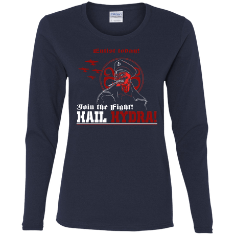 T-Shirts Navy / S Join The Fight Women's Long Sleeve T-Shirt