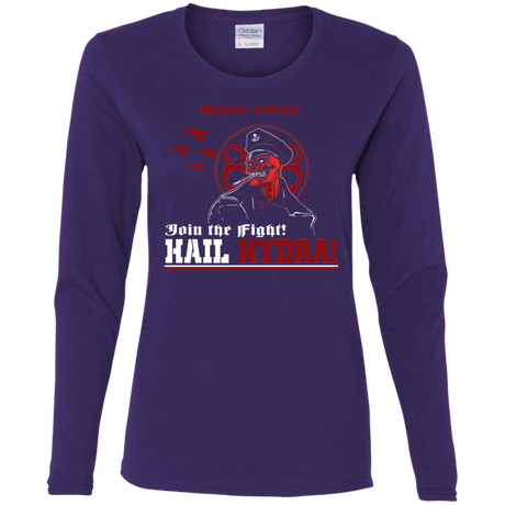 T-Shirts Purple / S Join The Fight Women's Long Sleeve T-Shirt