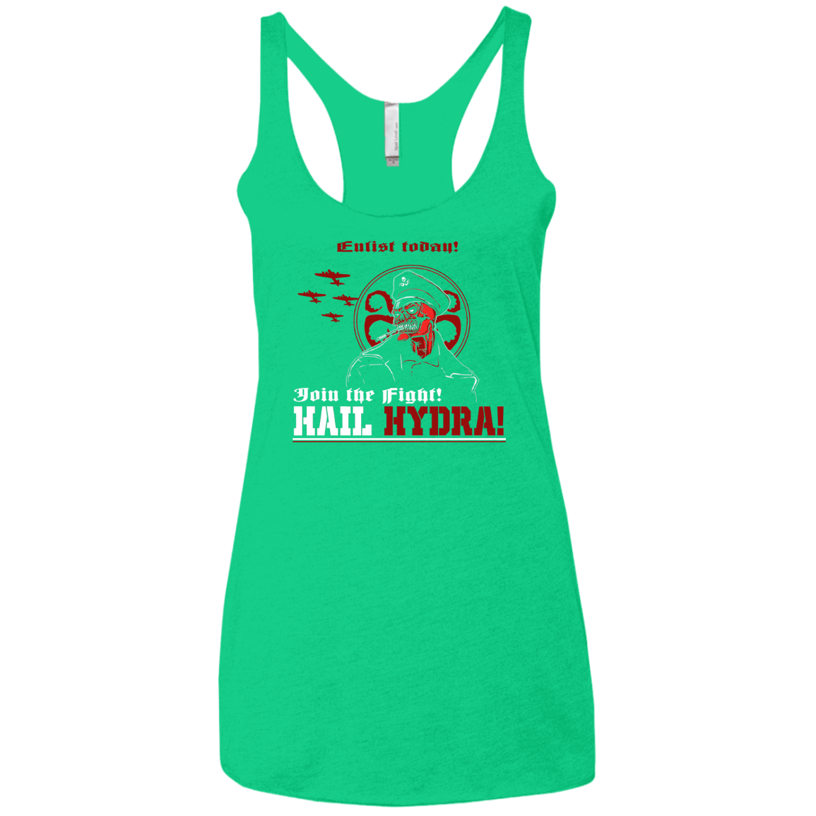T-Shirts Envy / X-Small Join The Fight Women's Triblend Racerback Tank