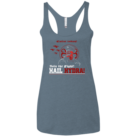 T-Shirts Indigo / X-Small Join The Fight Women's Triblend Racerback Tank