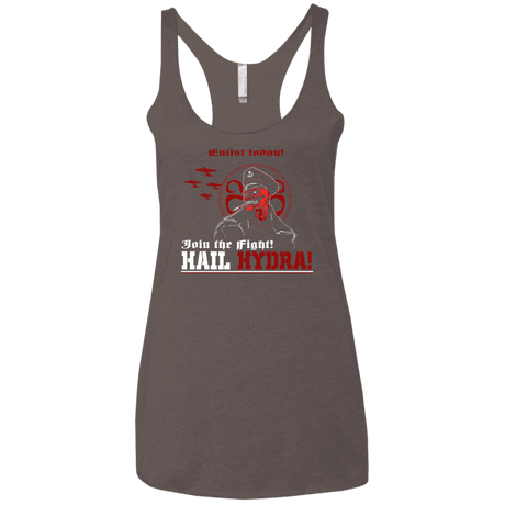 T-Shirts Macchiato / X-Small Join The Fight Women's Triblend Racerback Tank