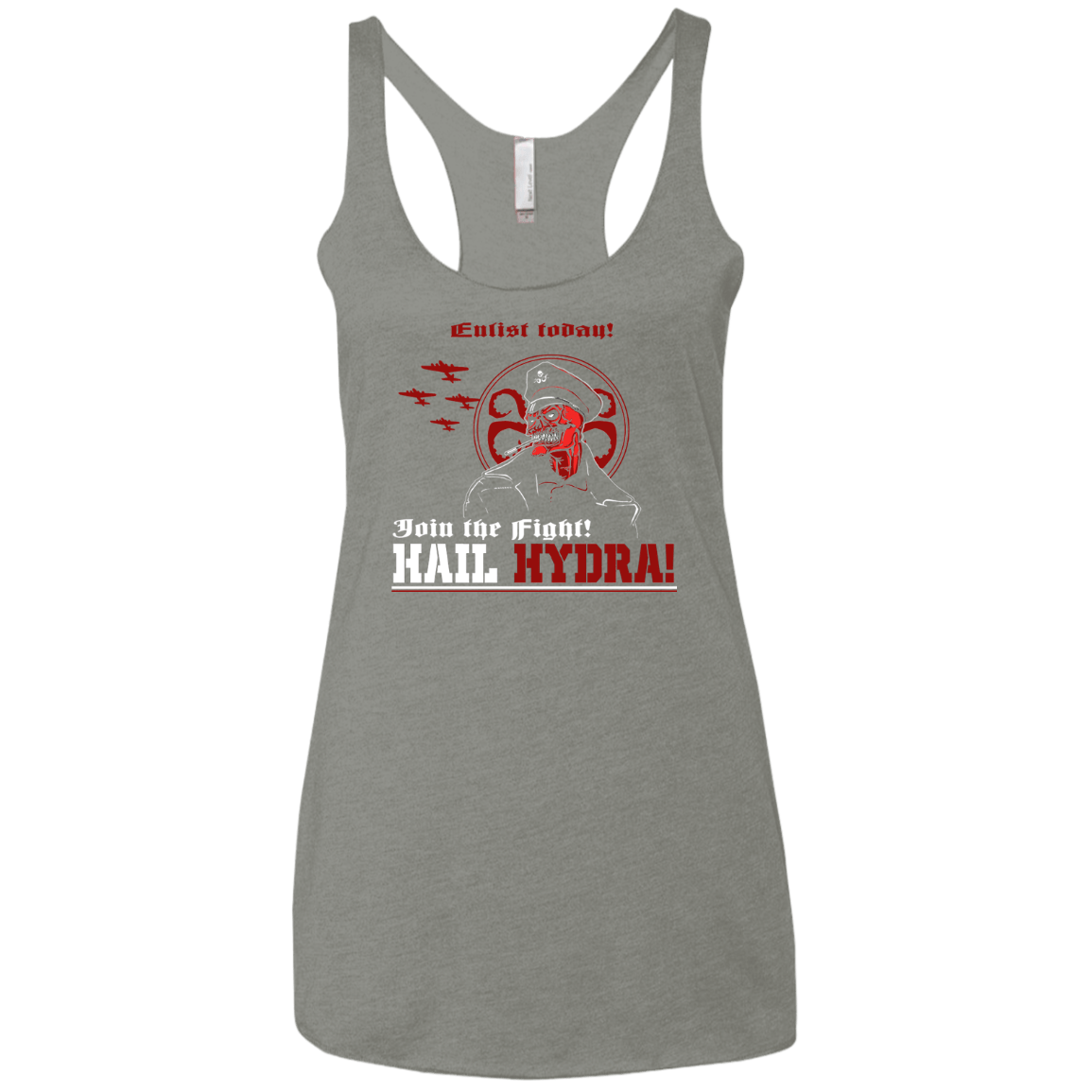 T-Shirts Venetian Grey / X-Small Join The Fight Women's Triblend Racerback Tank