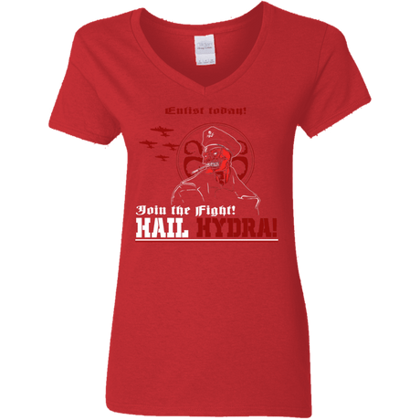 T-Shirts Red / S Join The Fight Women's V-Neck T-Shirt