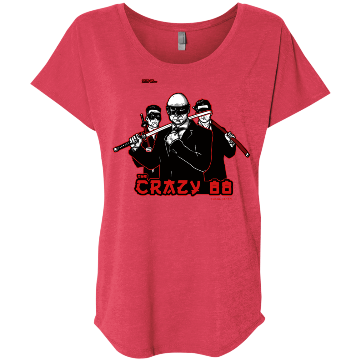 T-Shirts Vintage Red / X-Small Join The Gang Triblend Dolman Sleeve