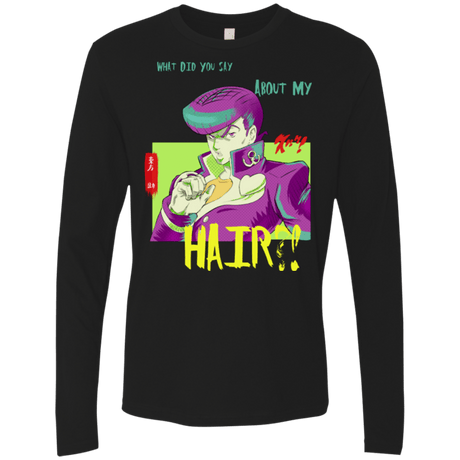 T-Shirts Black / Small Jojo Josuke Bizarre Adventure Men's Premium Long Sleeve