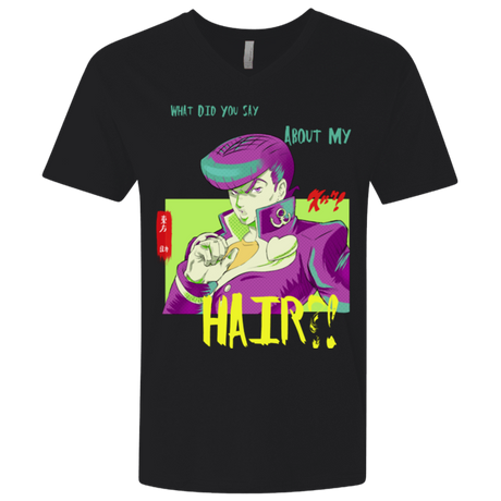 T-Shirts Black / X-Small Jojo Josuke Bizarre Adventure Men's Premium V-Neck