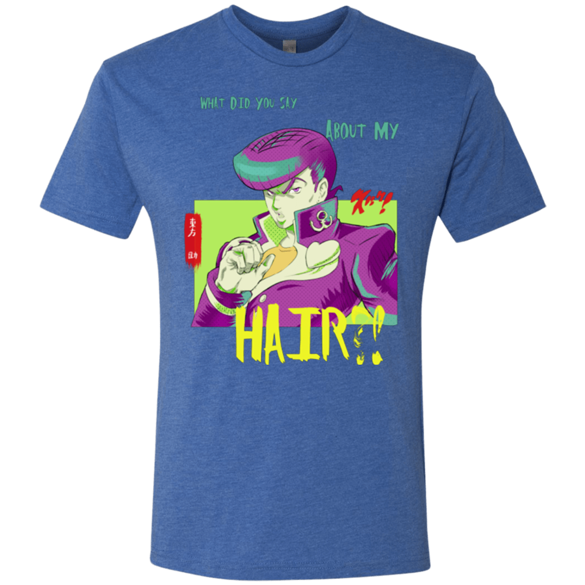 T-Shirts Vintage Royal / Small Jojo Josuke Bizarre Adventure Men's Triblend T-Shirt