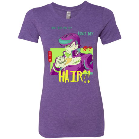 T-Shirts Purple Rush / Small Jojo Josuke Bizarre Adventure Women's Triblend T-Shirt