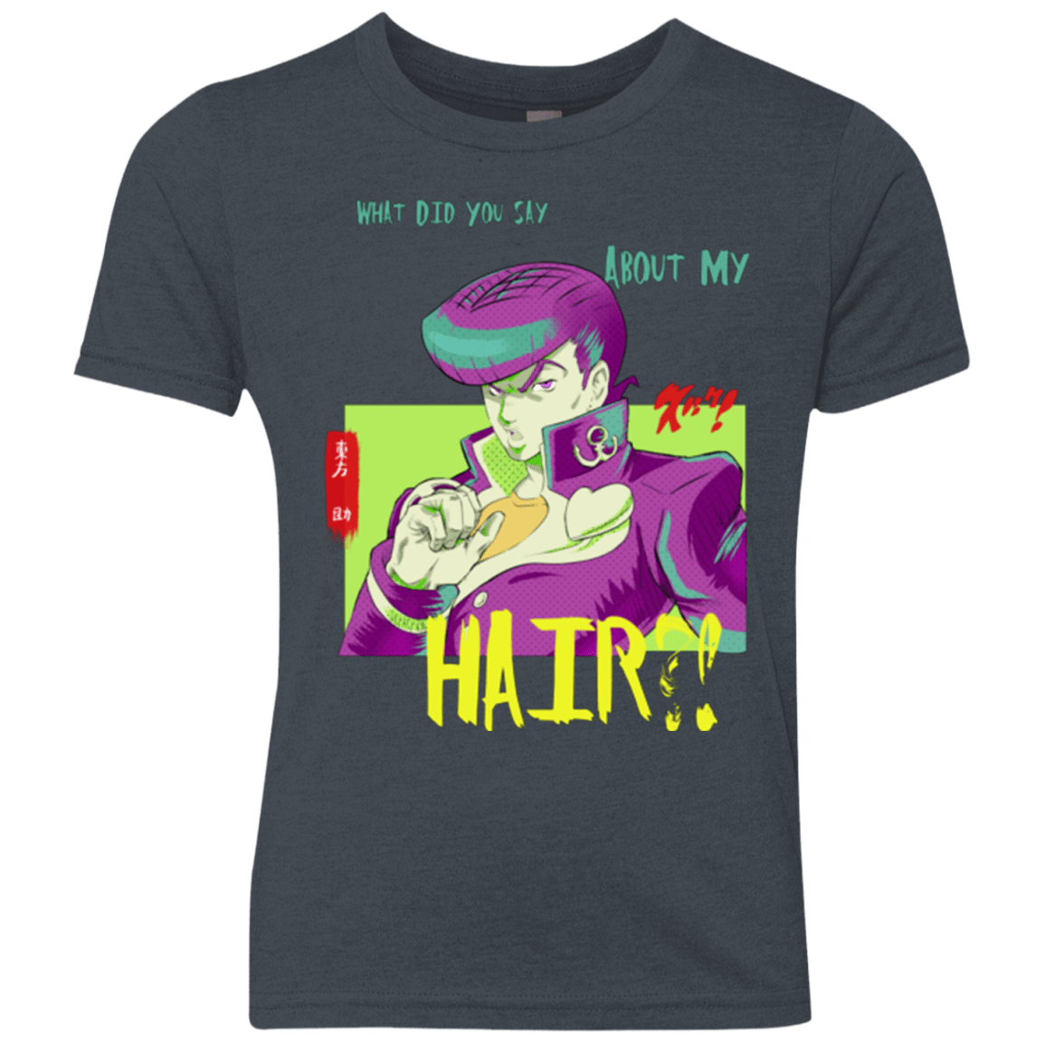 T-Shirts Vintage Navy / YXS Jojo Josuke Bizarre Adventure Youth Triblend T-Shirt