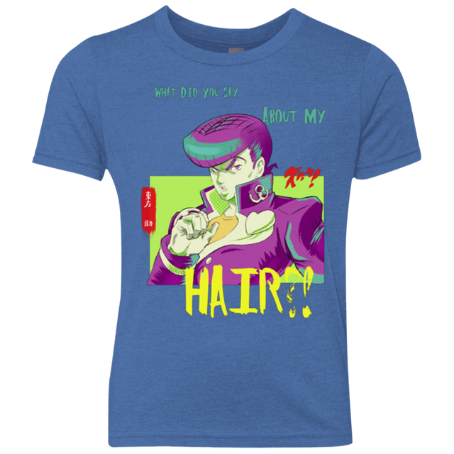 T-Shirts Vintage Royal / YXS Jojo Josuke Bizarre Adventure Youth Triblend T-Shirt