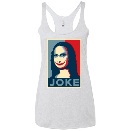 T-Shirts Heather White / X-Small Joke Onda Women's Triblend Racerback Tank