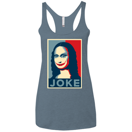 T-Shirts Indigo / X-Small Joke Onda Women's Triblend Racerback Tank