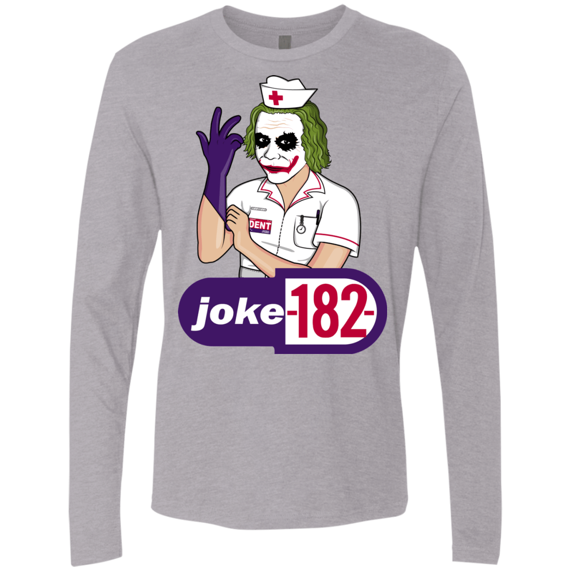 T-Shirts Heather Grey / Small Joke182 Men's Premium Long Sleeve
