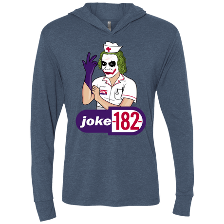 T-Shirts Indigo / X-Small Joke182 Triblend Long Sleeve Hoodie Tee