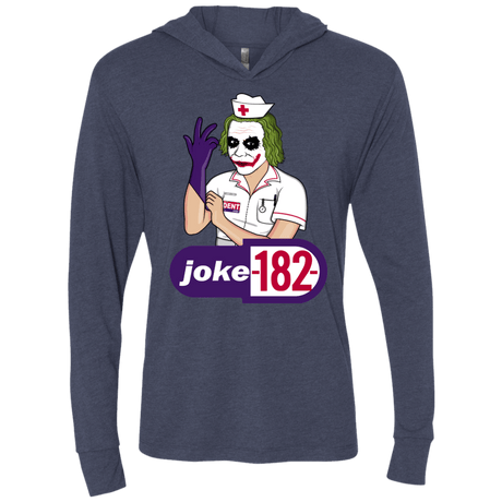 T-Shirts Vintage Navy / X-Small Joke182 Triblend Long Sleeve Hoodie Tee