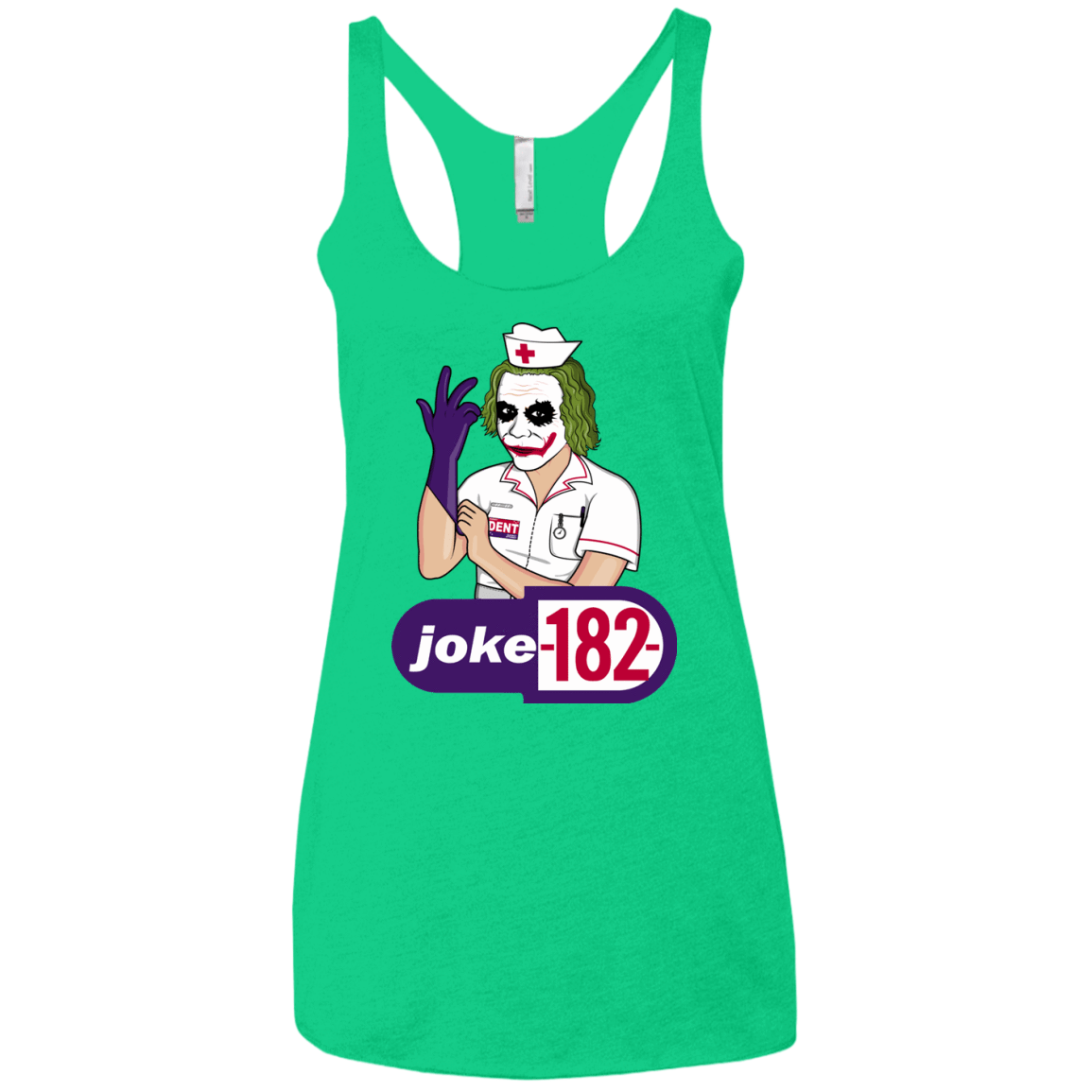 T-Shirts Envy / X-Small Joke182 Women's Triblend Racerback Tank