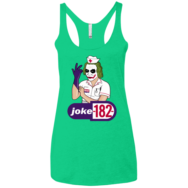 T-Shirts Envy / X-Small Joke182 Women's Triblend Racerback Tank